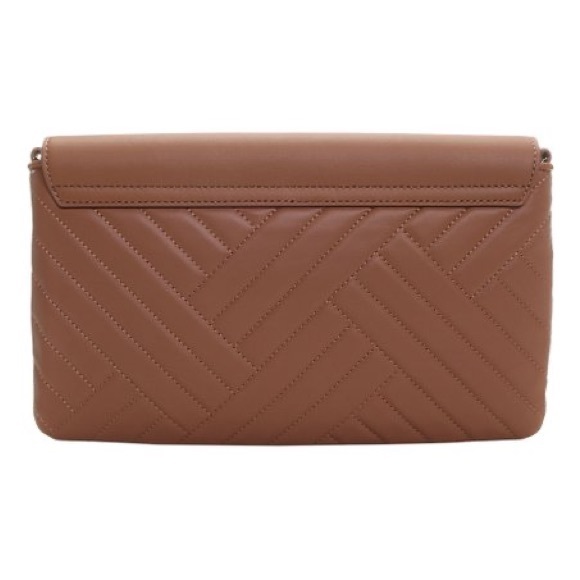 Tory Burch - Alexa Leather Clutch Handbag Vachetta Tan - Picture 3 of 6